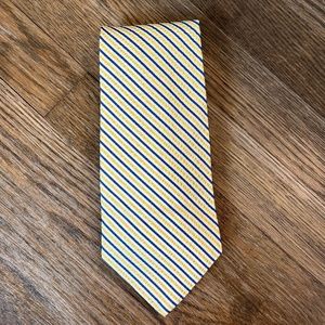 NWT Brooks Brothers Blue and Yellow Striped Tie